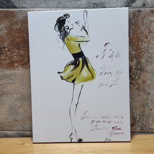 VTG Anna Dusza N 41/43 Parie Canvas Painting